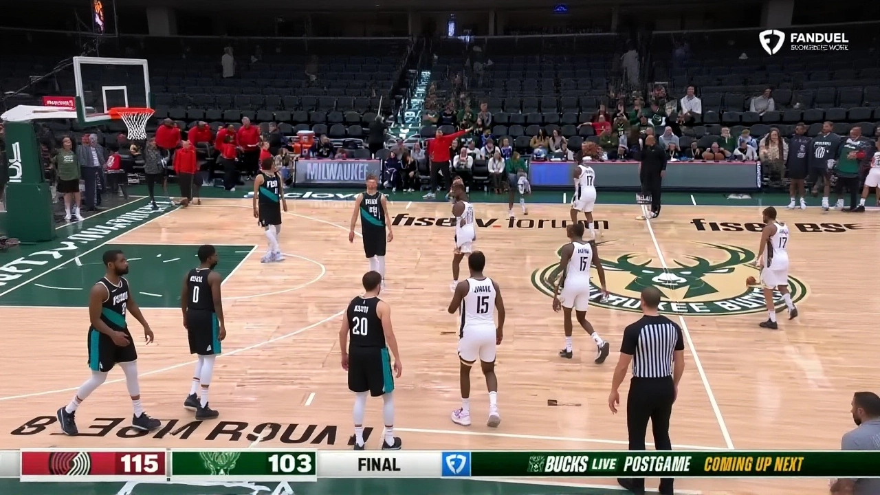 Grant's 35 Points Lead Trail Blazers to 115-103 Win Over Slumping Bucks